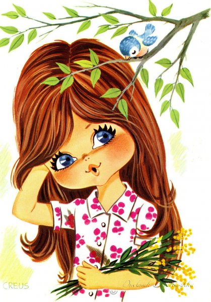 Красивые мультяшные девочки