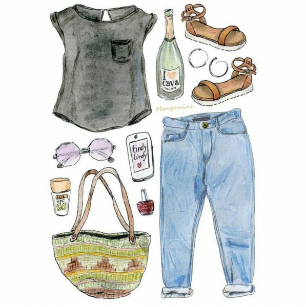 Модные Луки для рисования легко