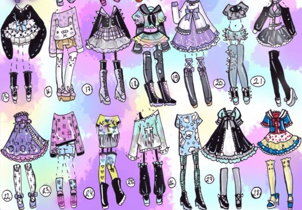 Идеи для одежды рисунки