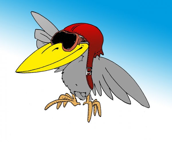 Ворона мультяшная