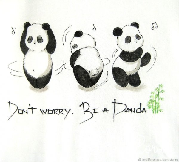 Рисунки панды прикольные