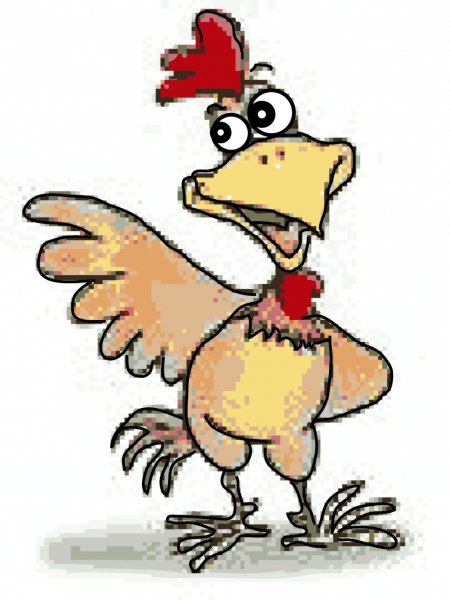 Веселая курица