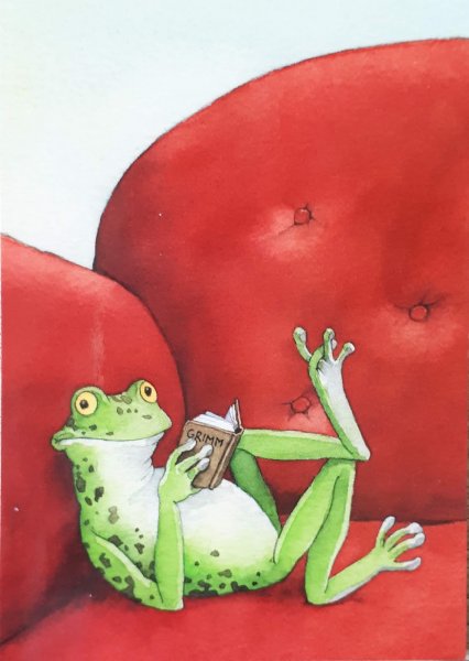 Милые лягушечки арт