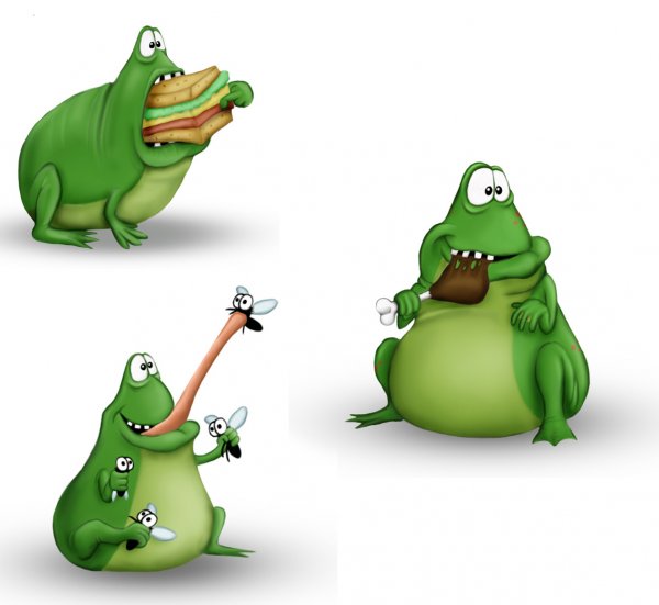 Лягушки милые арты