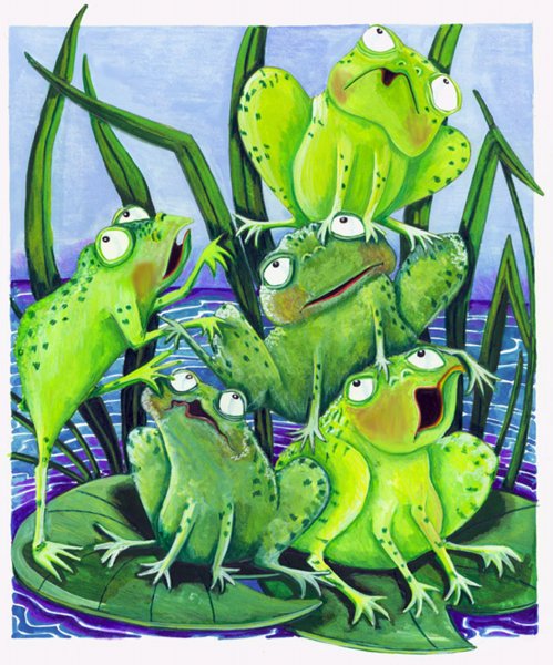 Ленивая лягушка