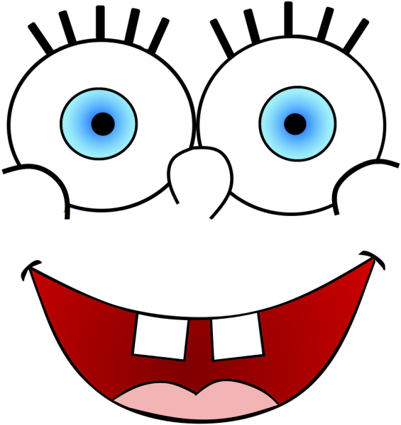 Улыбка мультяшная
