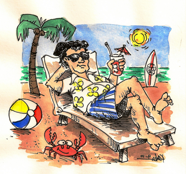 Карикатуры про отпуск