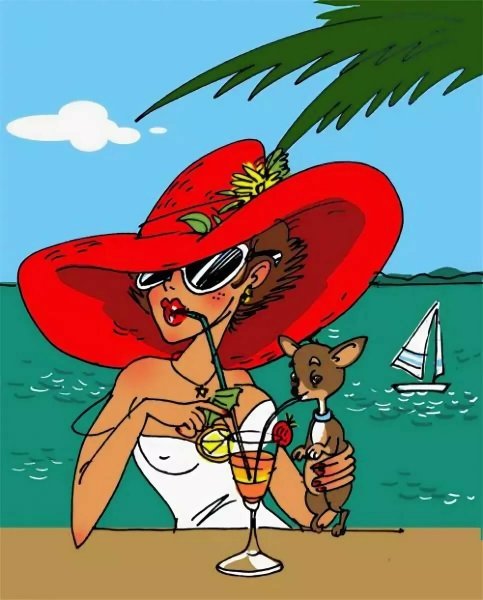 Открытка скоро отпуск