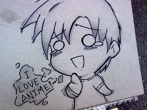 Аниме карандашом