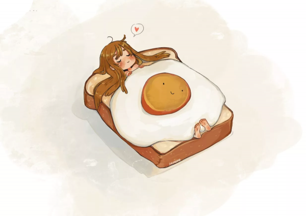 Прикольные рисунки еды