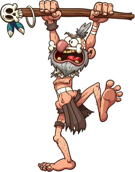 Дикарь из мультика