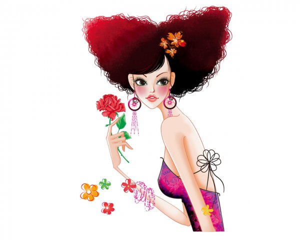 Красавица рисунок