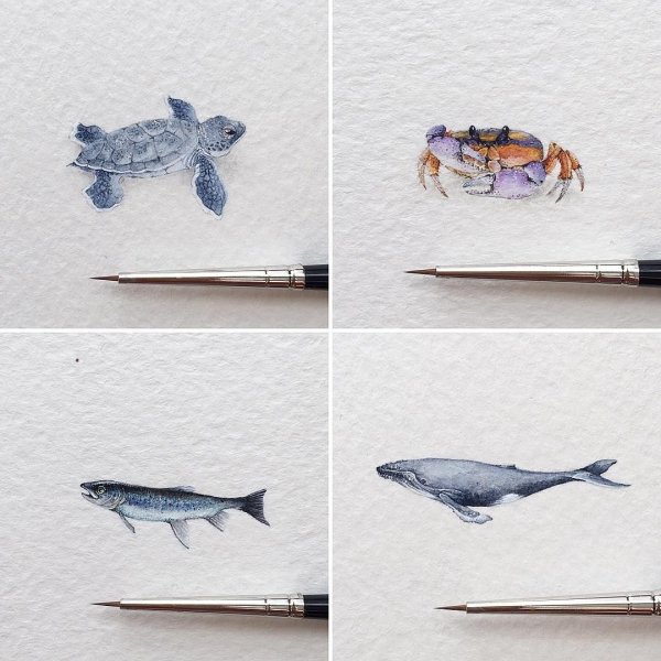 Миниатюрные рисунки карандашом животные