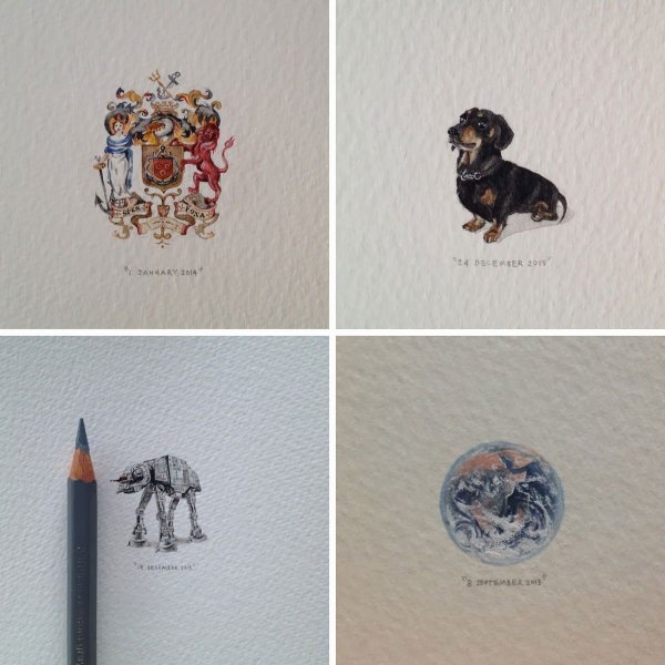 Миниатюрные рисунки скальники