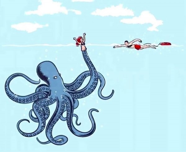 Осьминог прикол