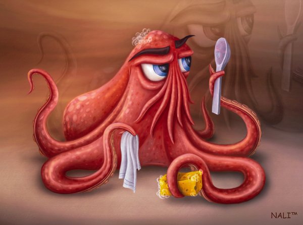 Смешной Осьминожка