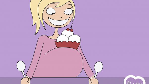 Беременность рисунок смешной