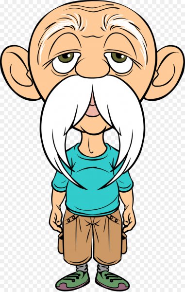 Дедушка мультяшный