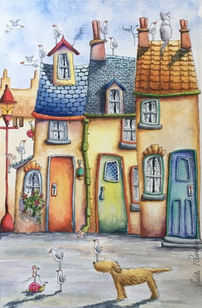 Домик нарисованный