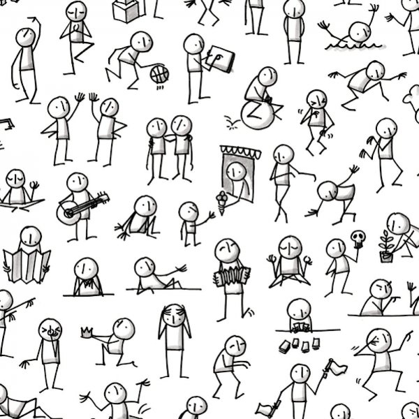 Человечек рисунок