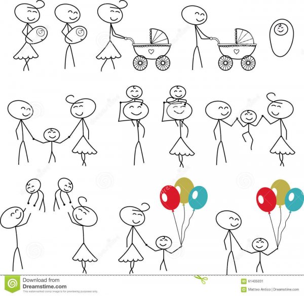 Человечки от руки