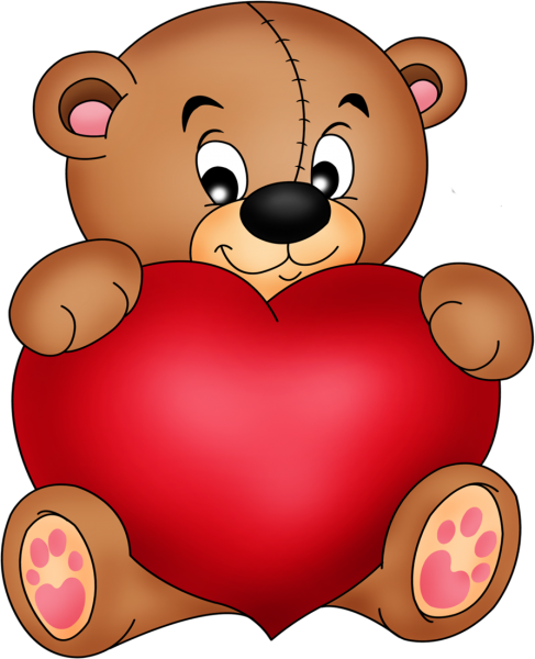 Мишка с сердечком