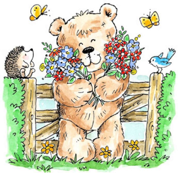 Открытки с медведями прикольные