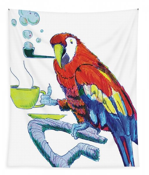 Красивые рисунки попугаев