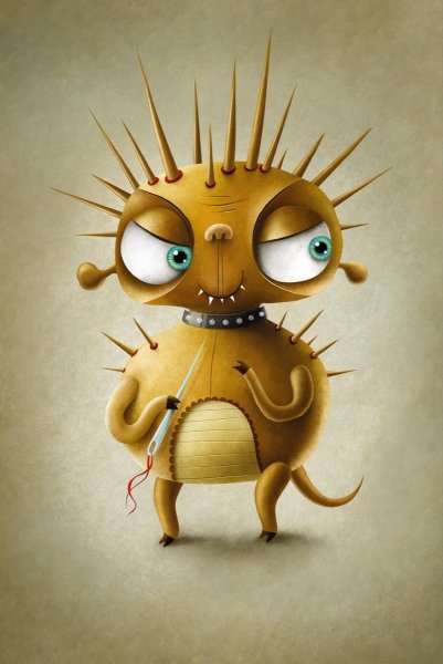 Смешной монстрик