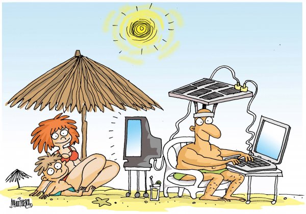 Карикатуры про отпуск