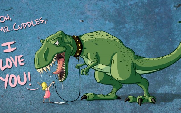 Динозавр на поводке