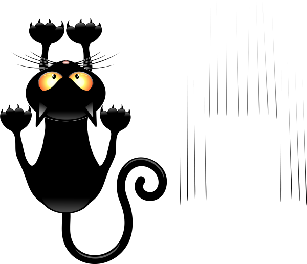 Смешные силуэты котов