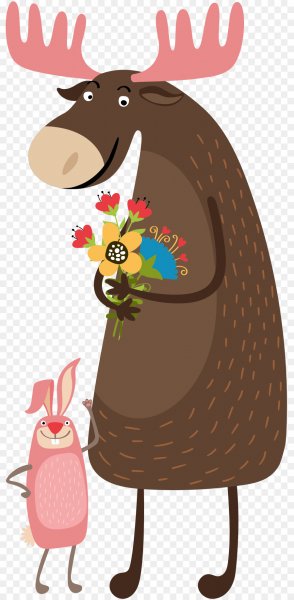 Смешной Лось