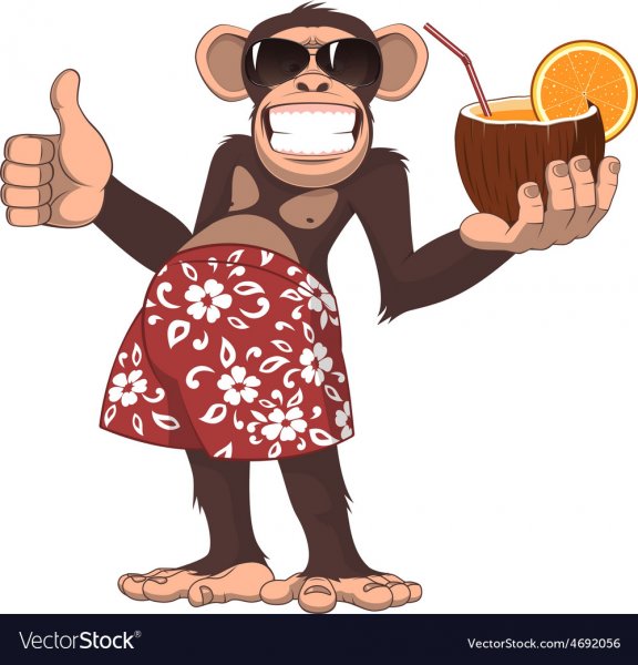 Обезьяна с подносом