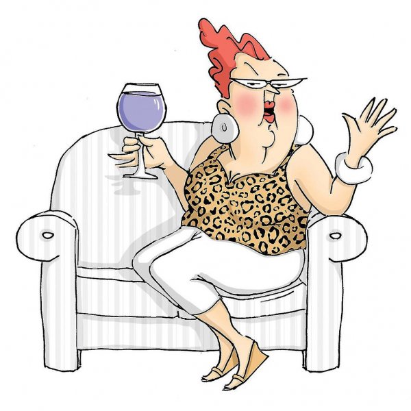 Молодая бабушка карикатура