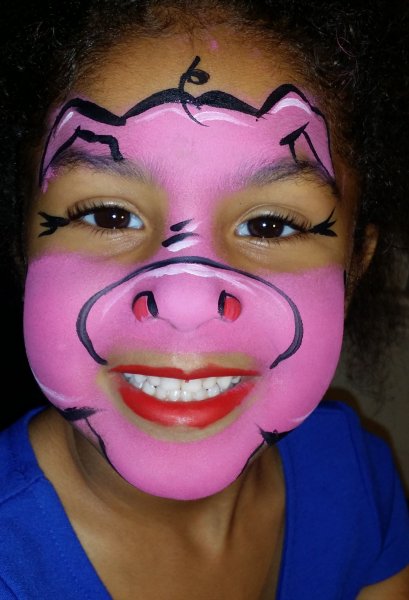 Смешной грим для детей