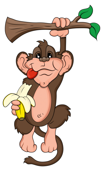 Изображение веселой обезьянки