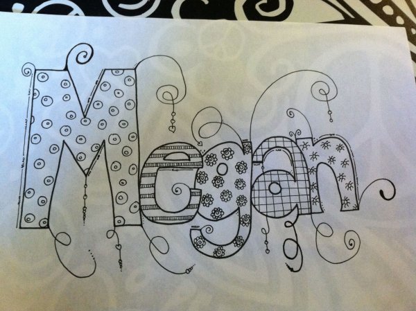 Нарисовать имя