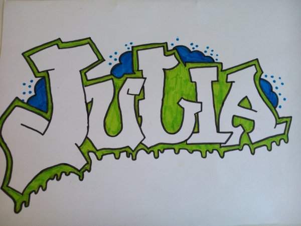 Граффити карандашом имена