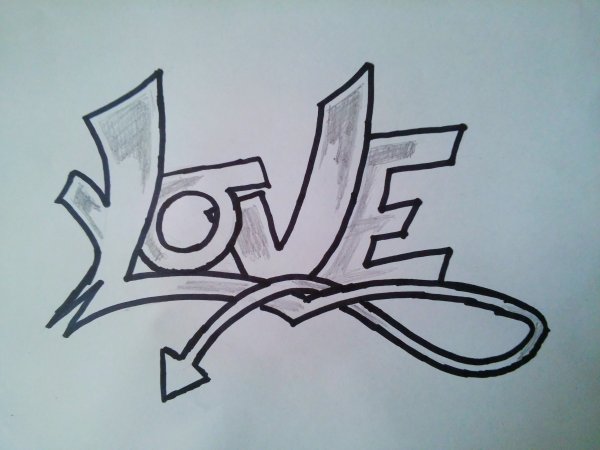 Красивые и легкие граффити