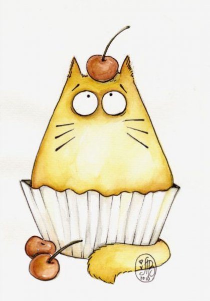 Коты Марии Ван Брюгген рисунок