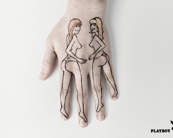 Прикольные рисунки на теле ручкой