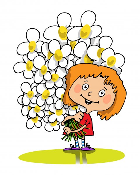 Цветочек с глазками и улыбкой