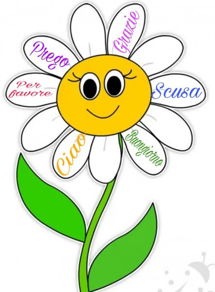 Цветок мультяшка