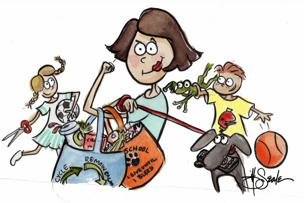 Многодетная мама смешные