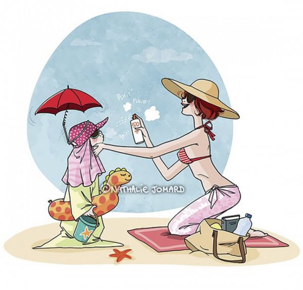 Комиксы про материнство Натали Джомард