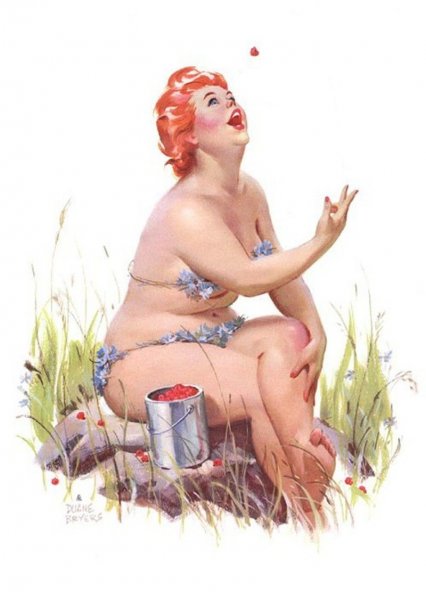 Смешная девушка арт