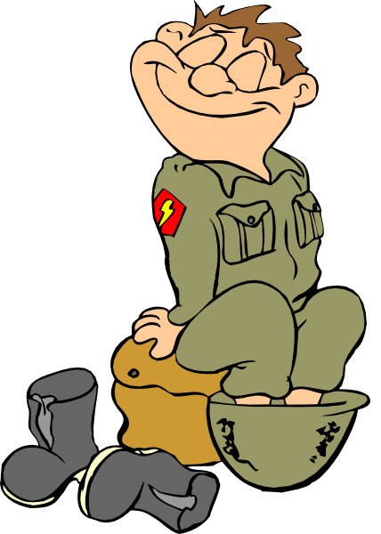 Мультяшный военный