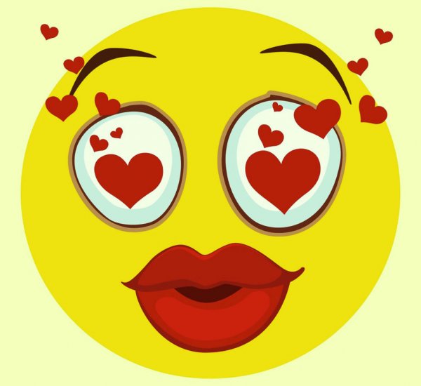 Смайлики влюбленности