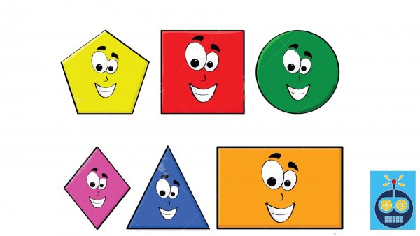 Веселые геометрические фигурки